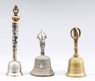 Group of Three Vintage Tibetan Bells