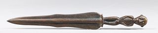 Vintage Ying-Yang Bronze Dagger