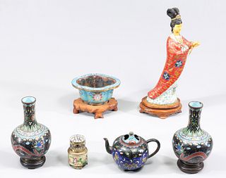 Group of Six Vintage Cloisonne Collection