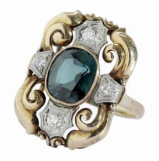 14kt. Diamond Antique Style Ring