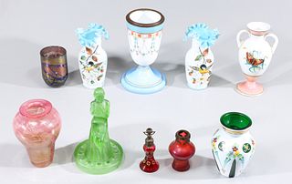 Group of Eleven Vintage Glass