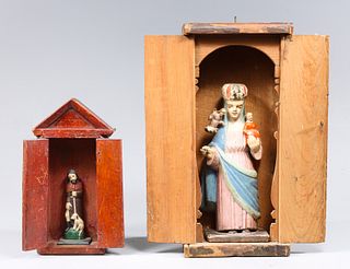Group of Two Antique Shrines