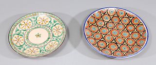 Group of Two Majolica Chargers