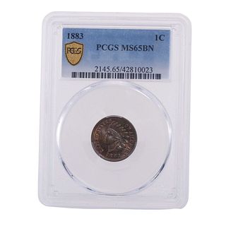 1883-P Indian Head Cent PCGS MS-65 BN