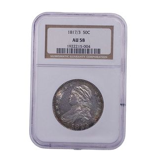1817/3-P Capped Bust Half Dollar NGC AU-58