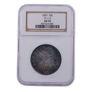 1825-P Capped Bust Half Dollar NGC AU-55