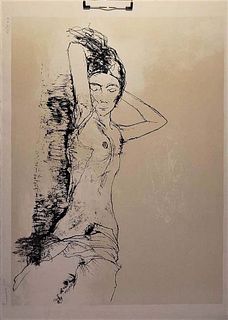 Jean Jansem French Armenian (1920-2013) Lithograph On Paper Depicting Sleeping Nude, Signed And Numbered