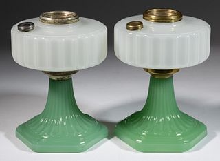 ALADDIN MODEL B-125 / CORINTHIAN KEROSENE PAIR OF STAND LAMPS