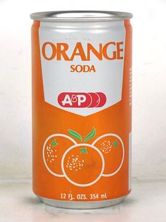 1978 A&P Orange Soda 12oz Can Montvale New Jersey