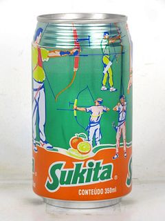 1996 Brahma Sukita Orange Olympics Archery 350mL Can Brazil