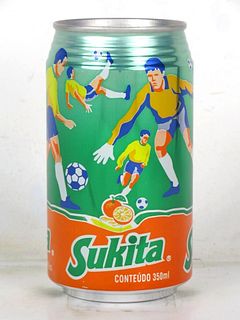 1996 Brahma Sukita Orange Olympics Soccer 350mL Can Brazil