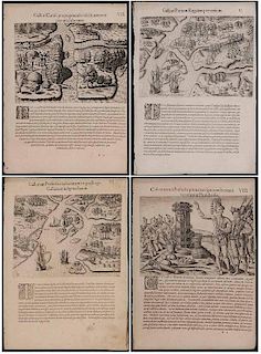 Four Theodore de Bry Florida Maps
