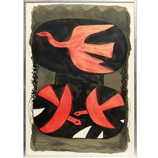 Georges Braque, lithographic poster, c. 1960
