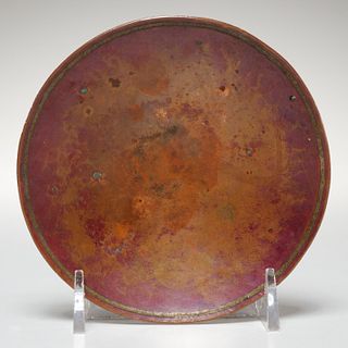 Claudius Linossier, patinated copper dish
