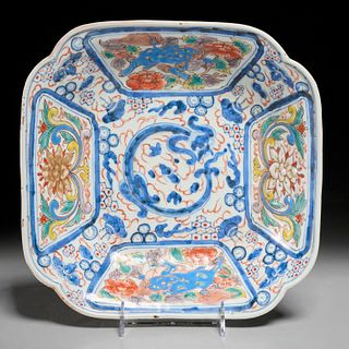 Antique Imari octagonal bowl