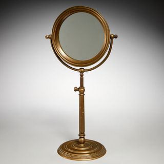 Victorian bronze telescoping dressing mirror