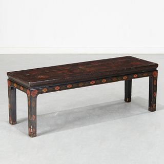 Chinese coffee table supplied by Mario Buatta