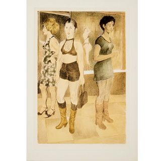 Raphael Soyer, signed lithograph
