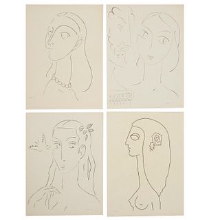 Ben Wolf, (4) drawings, 1960-1961