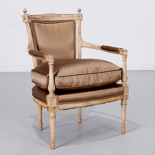 Nice Louis XVI style upholstered fauteuil