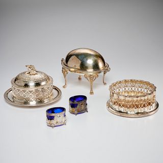 Nice group silver plated serving wares