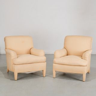 Pair Thomas DeAngelis, NY lounge chairs