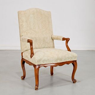 Nice antique Regence style beechwood fauteuil