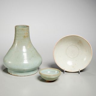 (3) Chinese Song style celadon porcelains