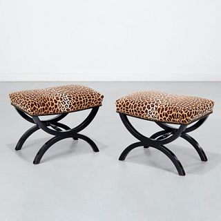 Andre Arbus (style), pair curule stools