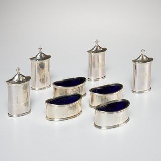 Tiffany & Co., sterling salts and peppers