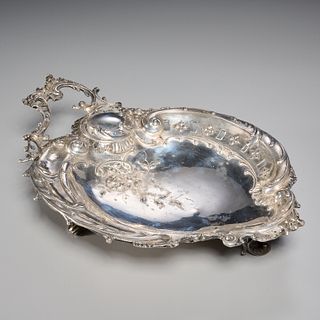Austrian .800 silver footed tray
