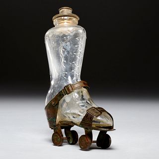 Victorian roller skate perfume bottle