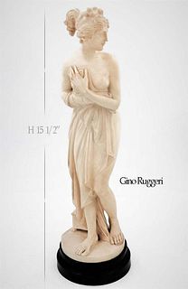Nude Statue Of Venus By Italian Sculptor Artist, Gino Ruggeri