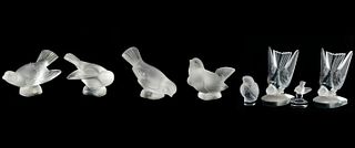 Collection of Lalique Birds.