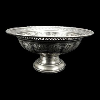 Antique Hamilton Weighted Sterling Footed Bowl