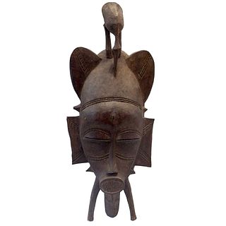 African (Senufo People) Carved Mask