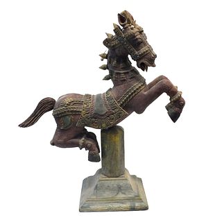 Large Indian Rajasthani Horse Sculpture