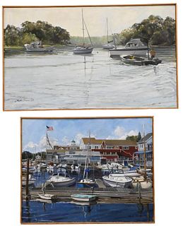 Four New England Oil Paintings