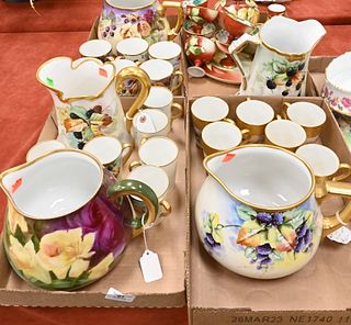 Eight Box Lots of Limoges Hand Painted Porcelain