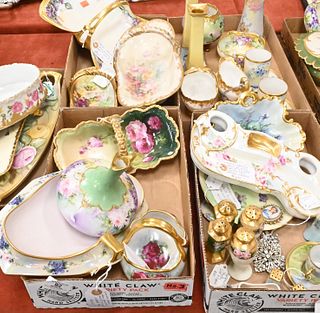 Five Tray Lots of Limoges Hand Painted Porcelain