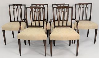 Set of Six Federal Style Mahogany Dining Chairs