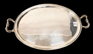 Large Oval Silver Tray