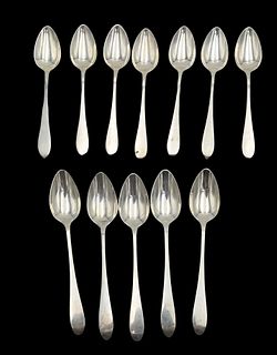 12 Tiffany & Company Sterling Silver Teaspoons