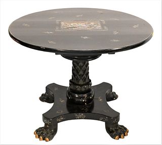 Victorian Lacquered Center Top Table,