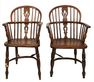 Pair of Oak English Chairs