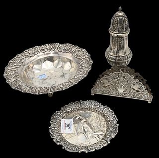 Four Piece Continental Silver Lot