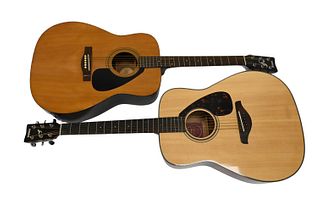 Two Yamaha Acoustic Guitars