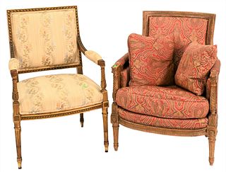 Two Louis XVI Style Armchairs