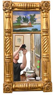 Federal Gilt Two Part Mirror