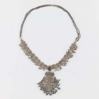 Indian Rabari Silver Wedding Necklace